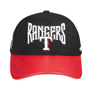 MLB TEXAS RANGERS CITY TOUR 2.0 WOOL BLEND PRO PINCH STRAPBACK (BLACK)
