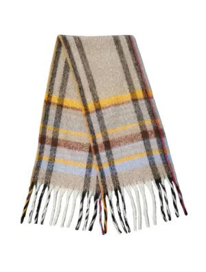 Multi Stripe Cozy Scarf with Fringe (Final Sale)