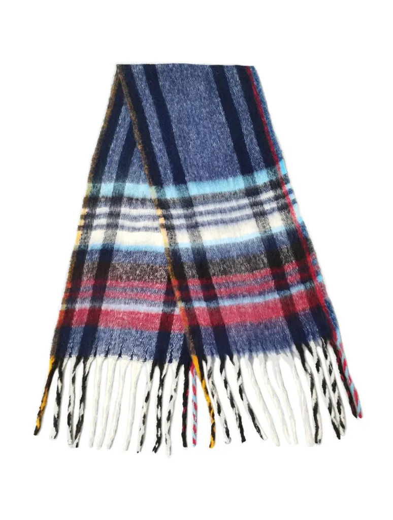 Multi Stripe Cozy Scarf with Fringe (Final Sale)