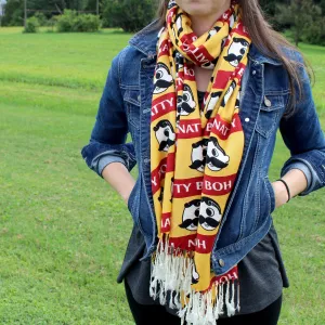 Natty Boh Logo Red & Gold Stripe / Scarf
