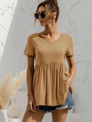 Never Be Average Short Sleeve Babydoll Top