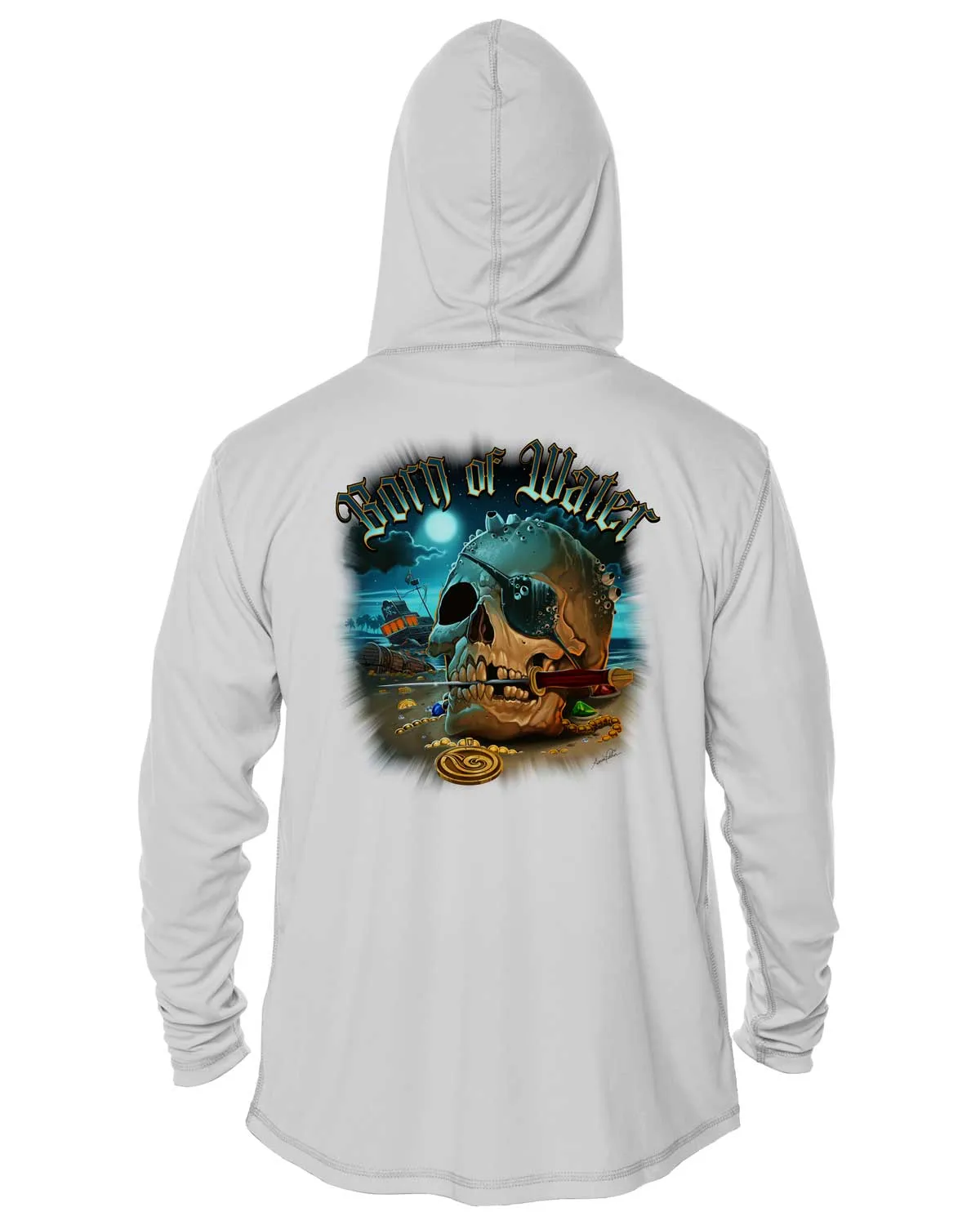 Pirate Skull UV/UPF 50  Hoodie