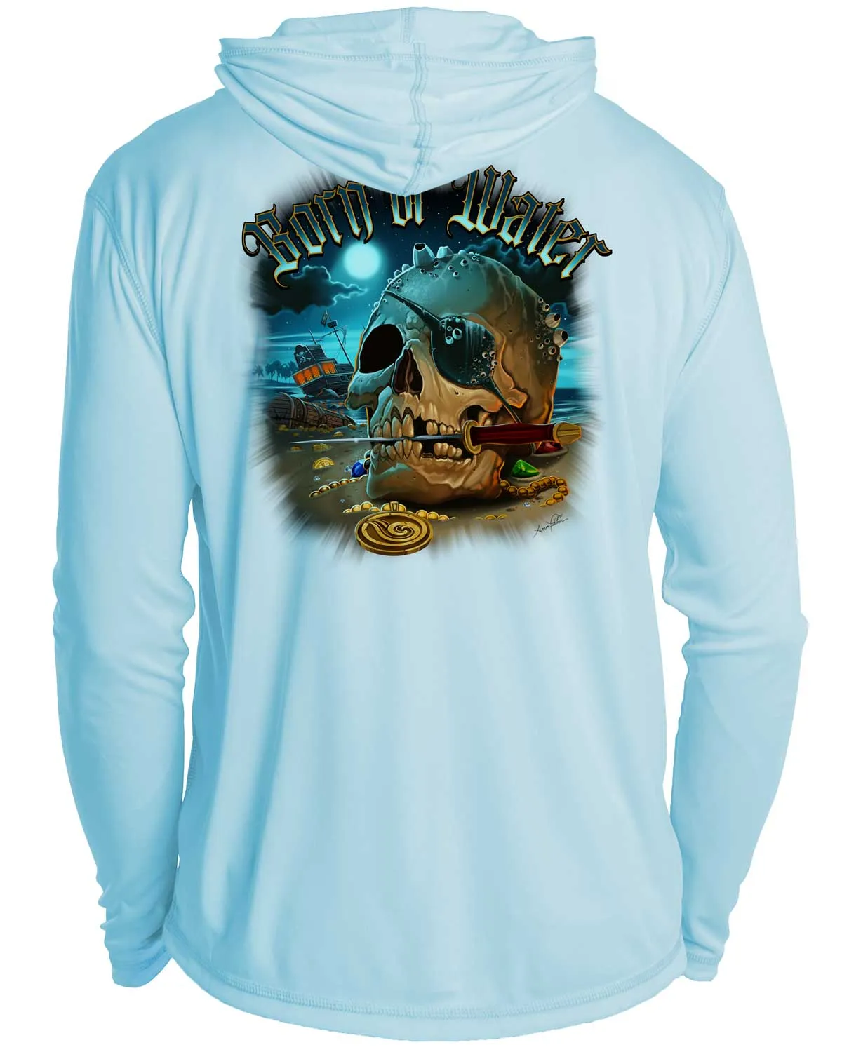 Pirate Skull UV/UPF 50  Hoodie