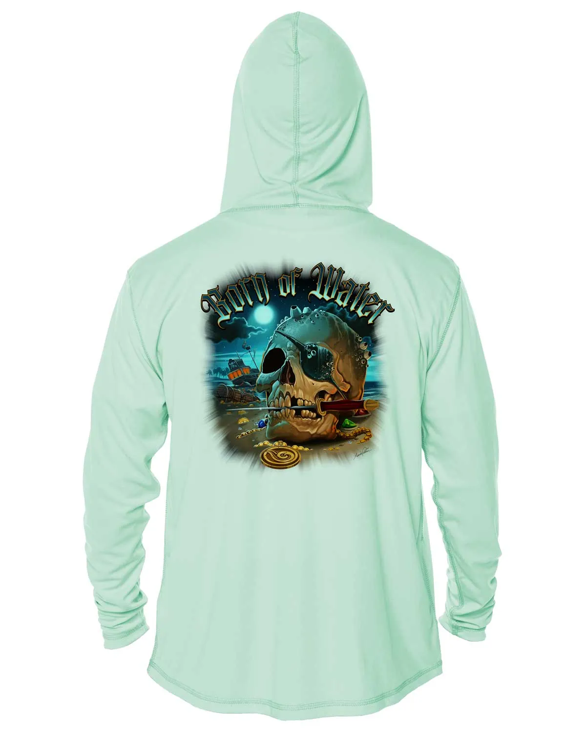 Pirate Skull UV/UPF 50  Hoodie