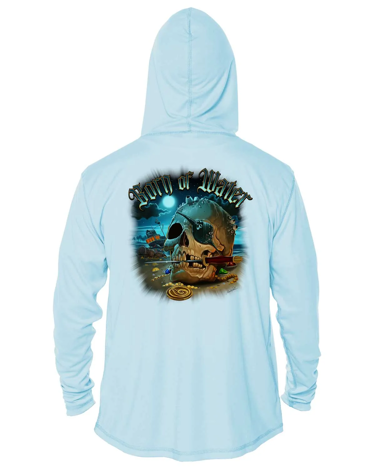 Pirate Skull UV/UPF 50  Hoodie
