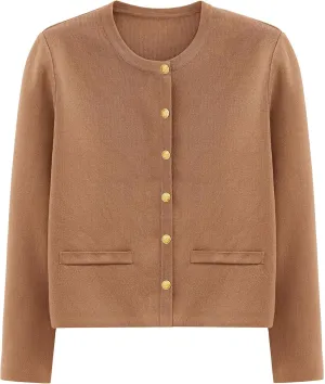 PRETTYGARDEN Women's Winter Cardigan Sweaters Button Down Open Front Long Sleeve Knit Cardigans Shirt Trendy Outerwear