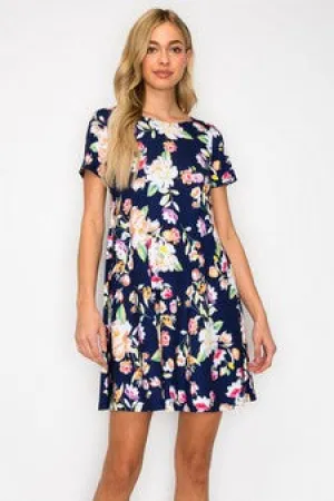 Printed Floral Flowy Dress
