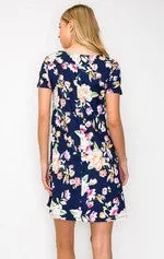 Printed Floral Flowy Dress