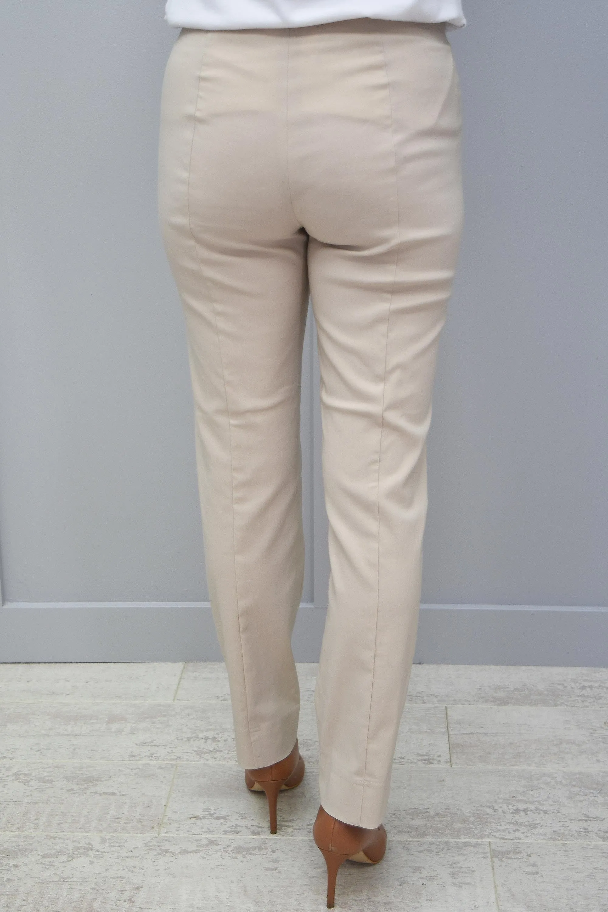 Robell Marie Full Length Trousers Beige 14 - 51412 5499 14