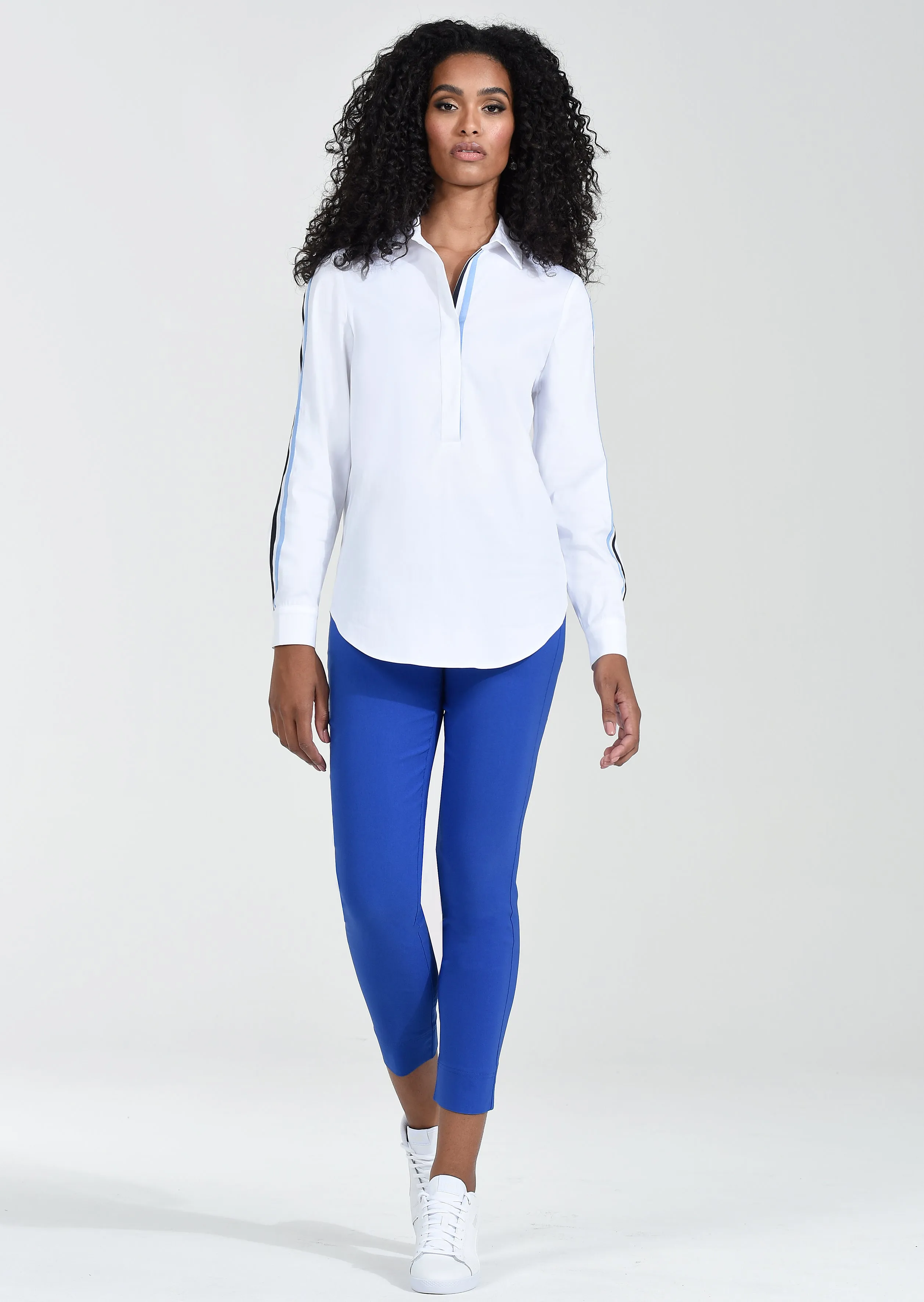 Royal Blue Rose 3/4 Trousers