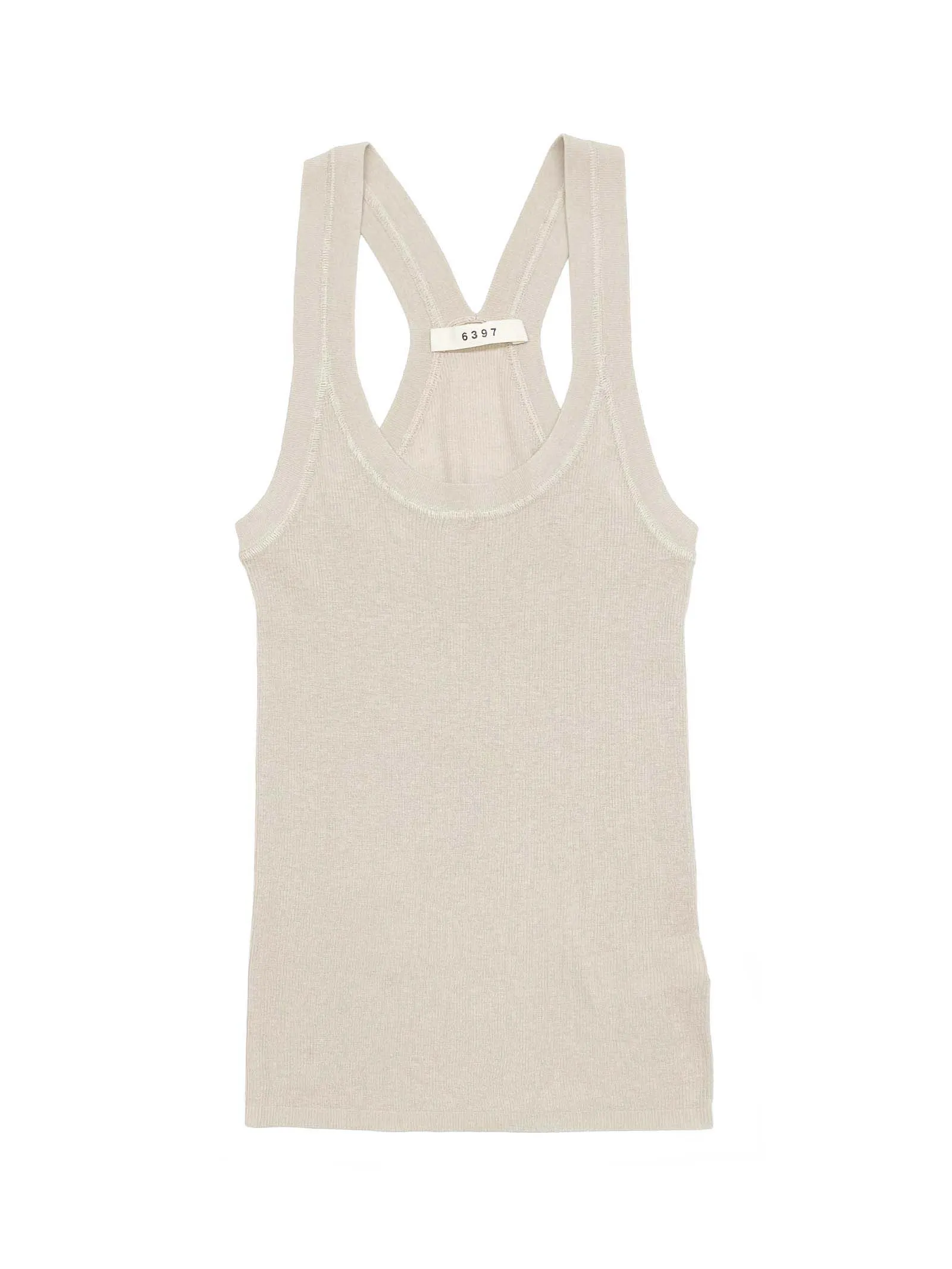 Skinny Rib Cami in Warm Pebble