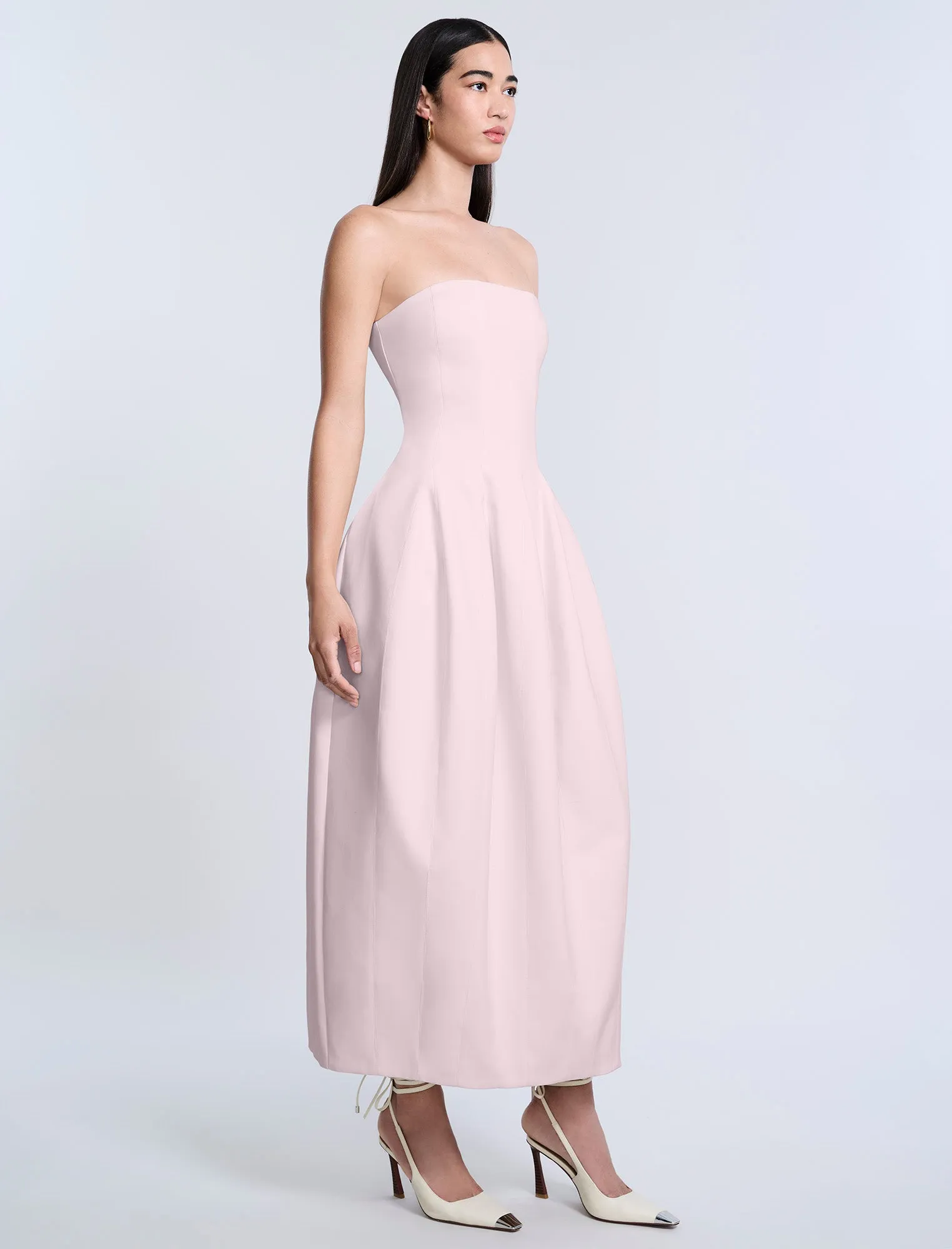Solid Structured Gown