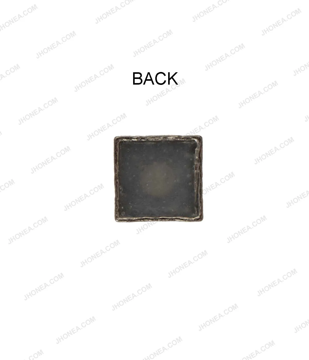 Suit Lapel Embellishment Square Shape Gunmetal Hotfix Studs