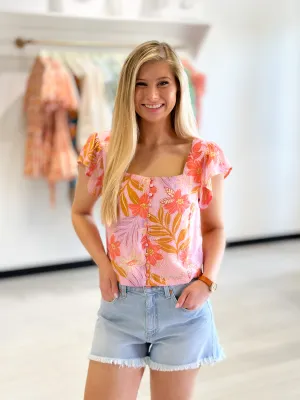 Sun And Blooms Top