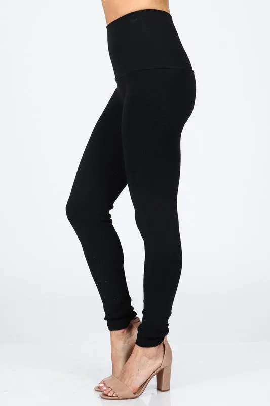 Sweater Leggings (Black)