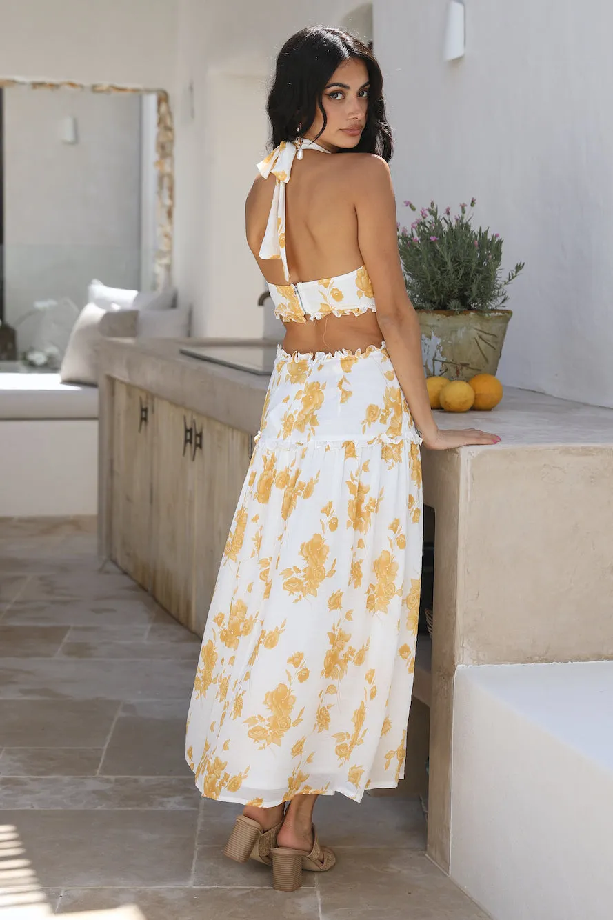 Sweet As Honey Maxi Dress Yellow