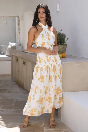 Sweet As Honey Maxi Dress Yellow
