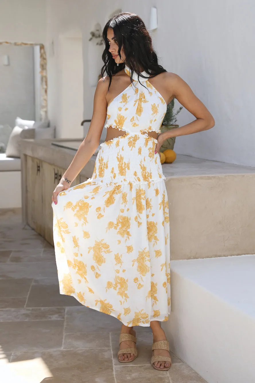 Sweet As Honey Maxi Dress Yellow