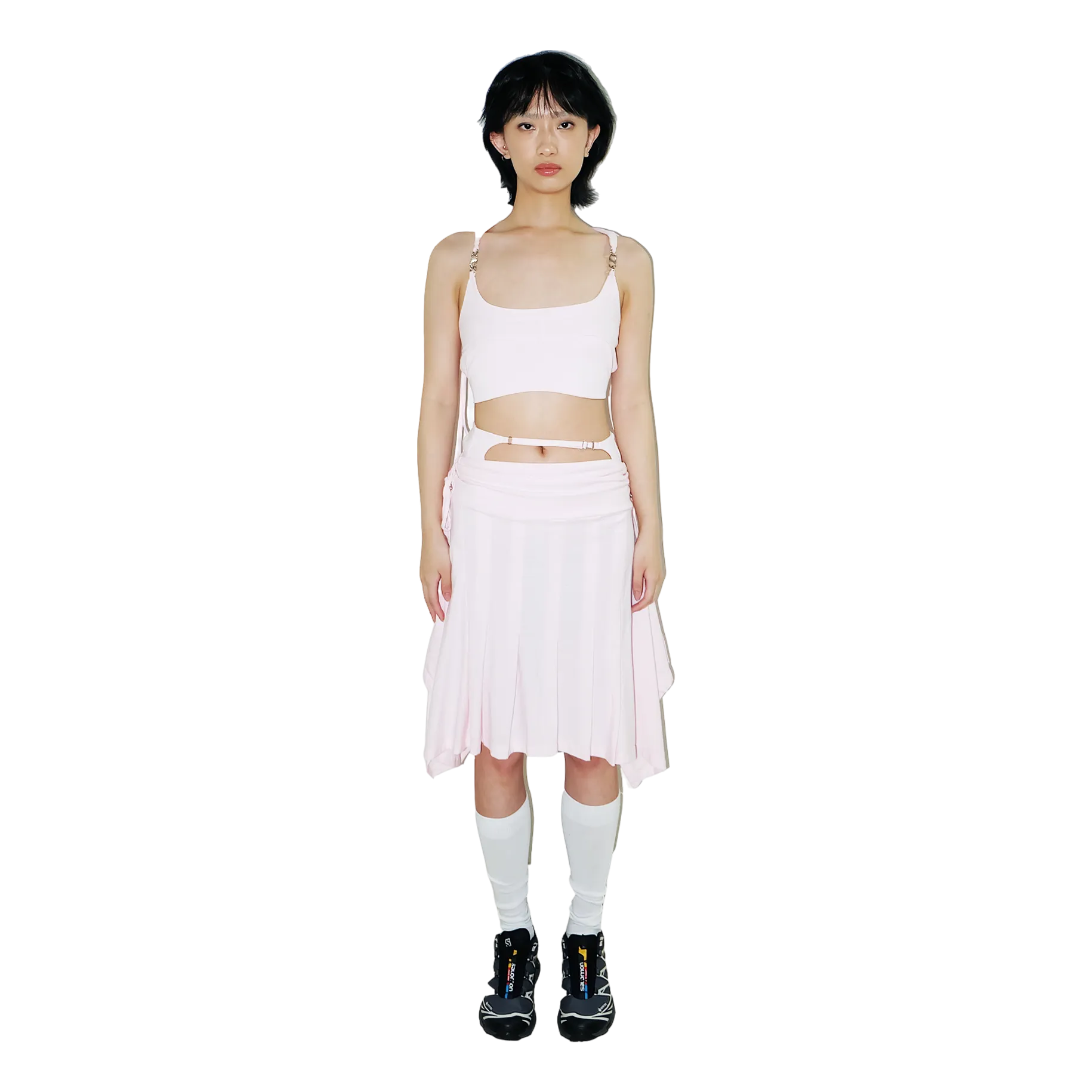 System Midi Skirt — Pink