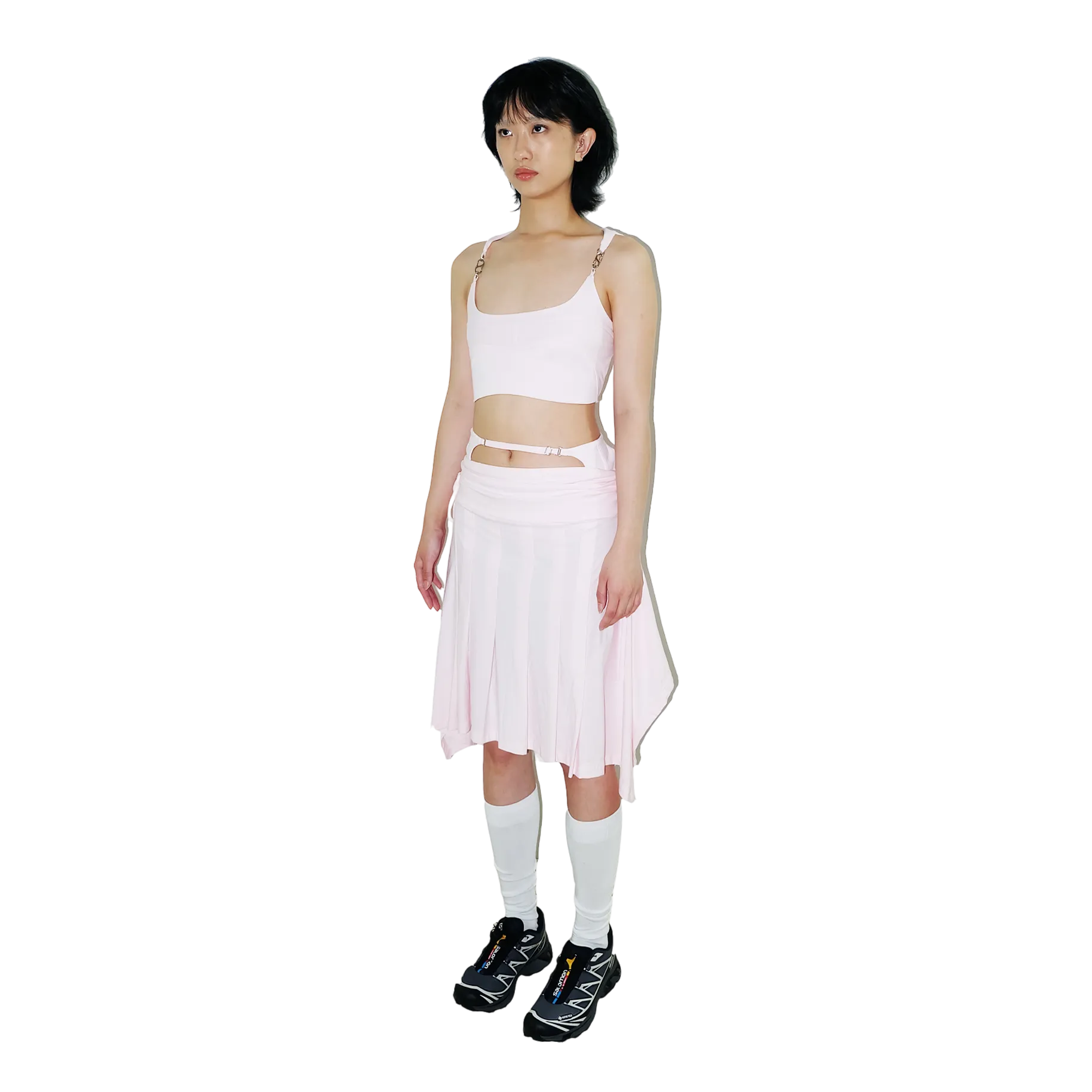 System Midi Skirt — Pink