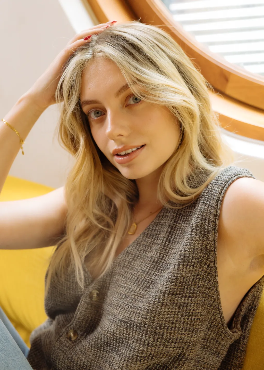 THRILLS - Sam Knit Vest - Loam