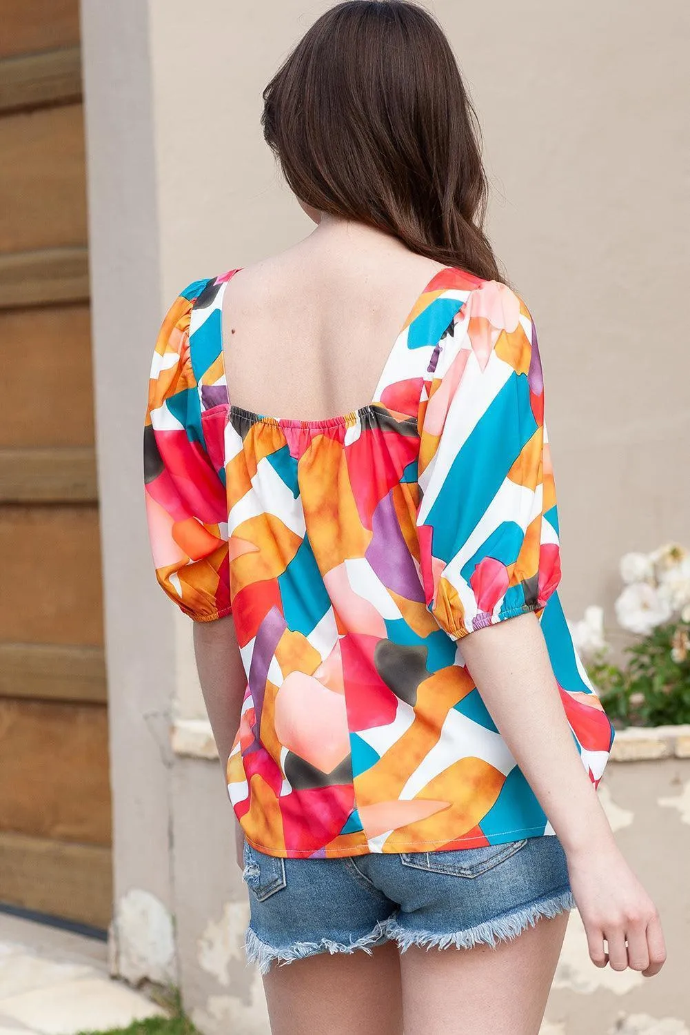 Truly Captivating Printed Half Sleeve Top