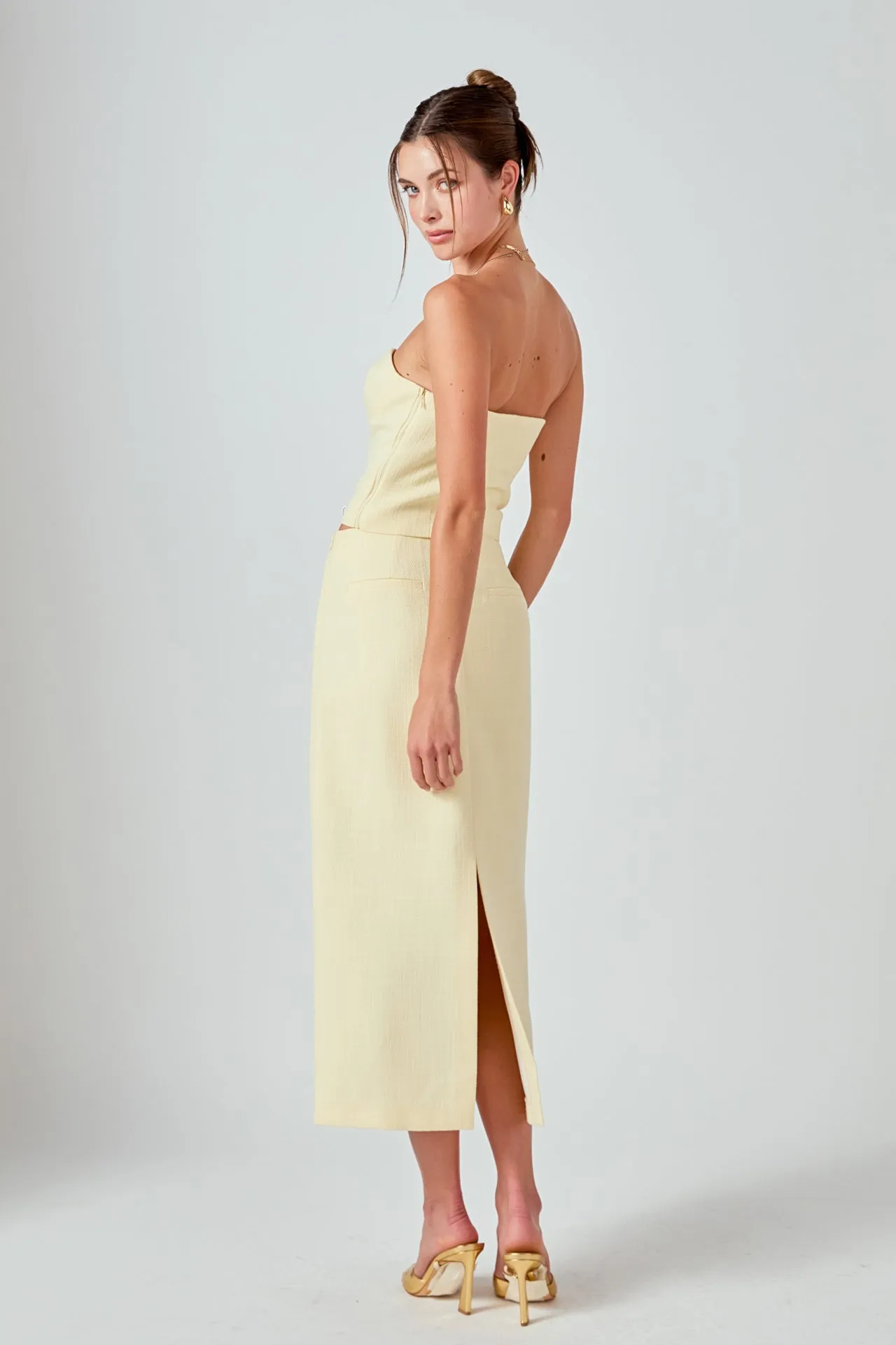 Tweed Midi Skirt