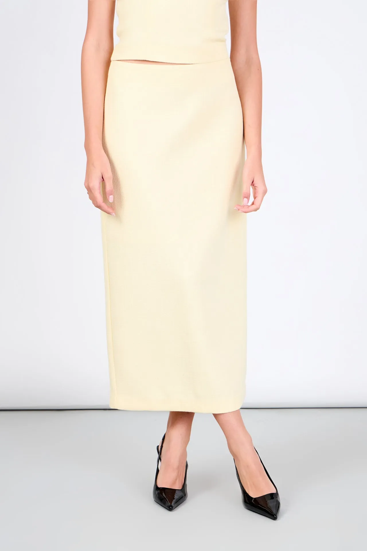 Tweed Midi Skirt