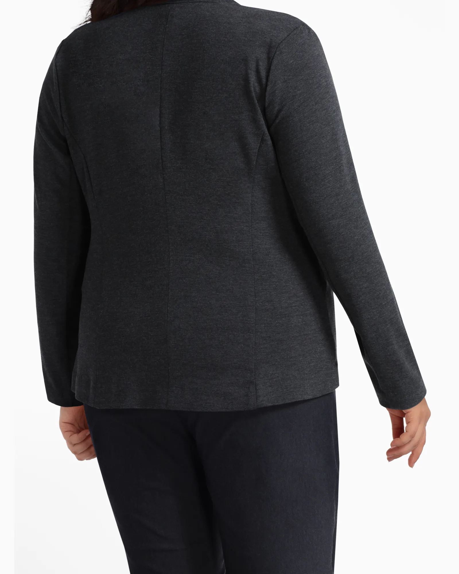 Utopian One-Button Blazer | Charcoal Grey