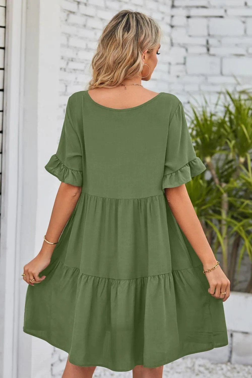 Veronica Flounce Tiered Dress