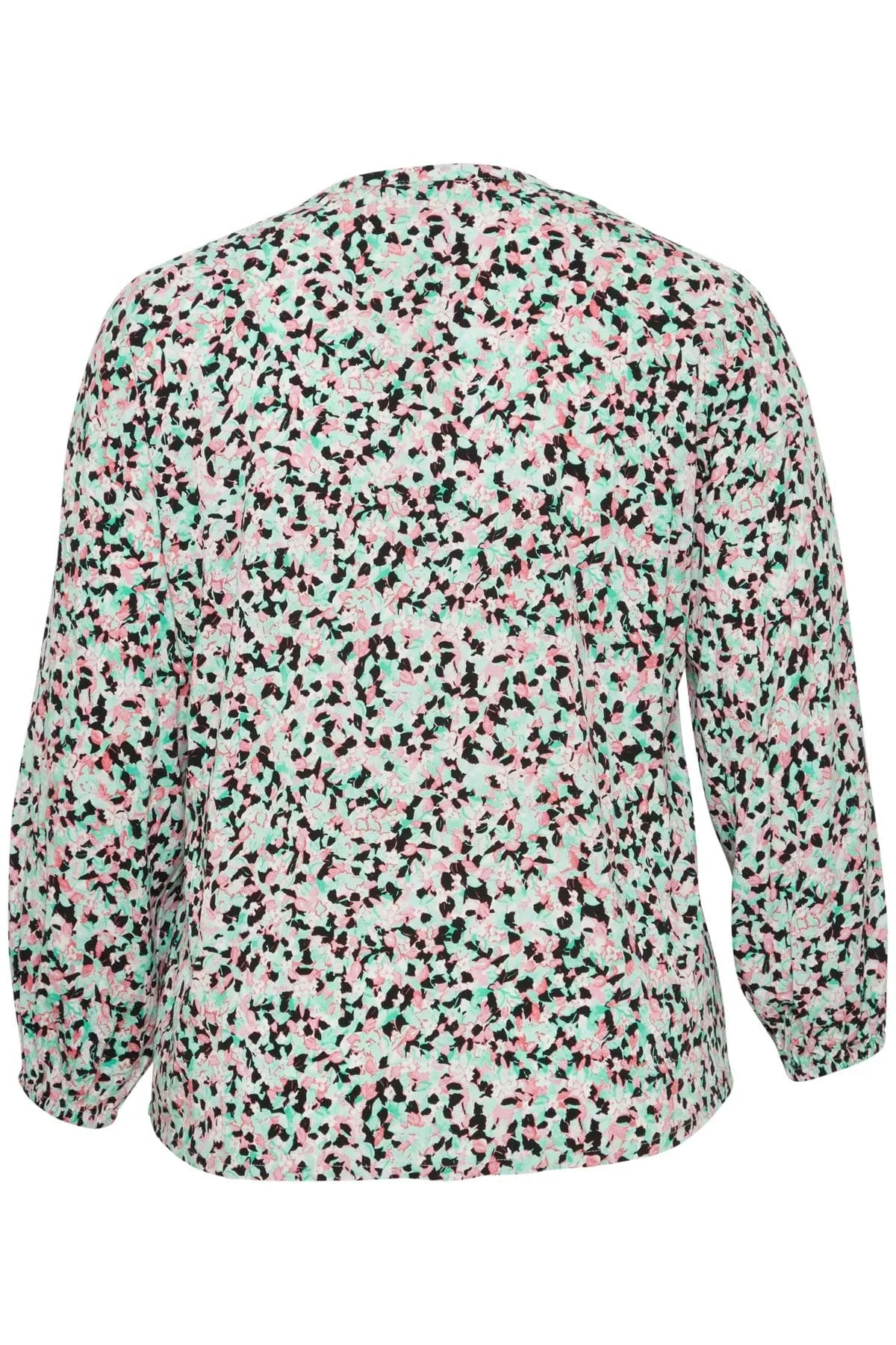 Viscose Top in Green Print