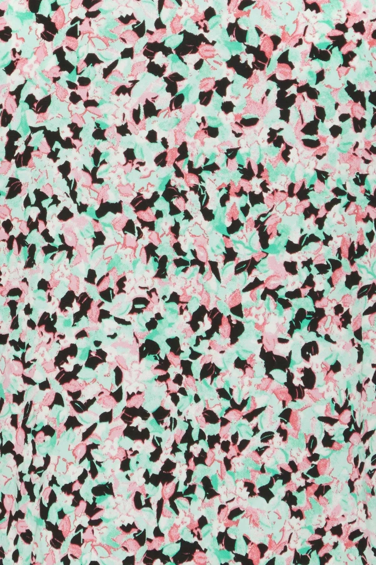 Viscose Top in Green Print