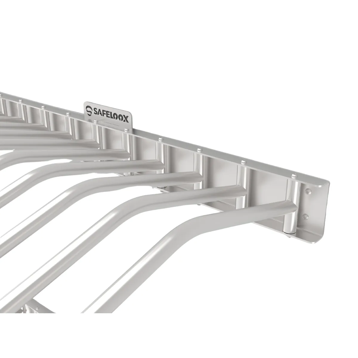 Wall-Mounted Swivel Apron Rack for 10 Tops & Skirts