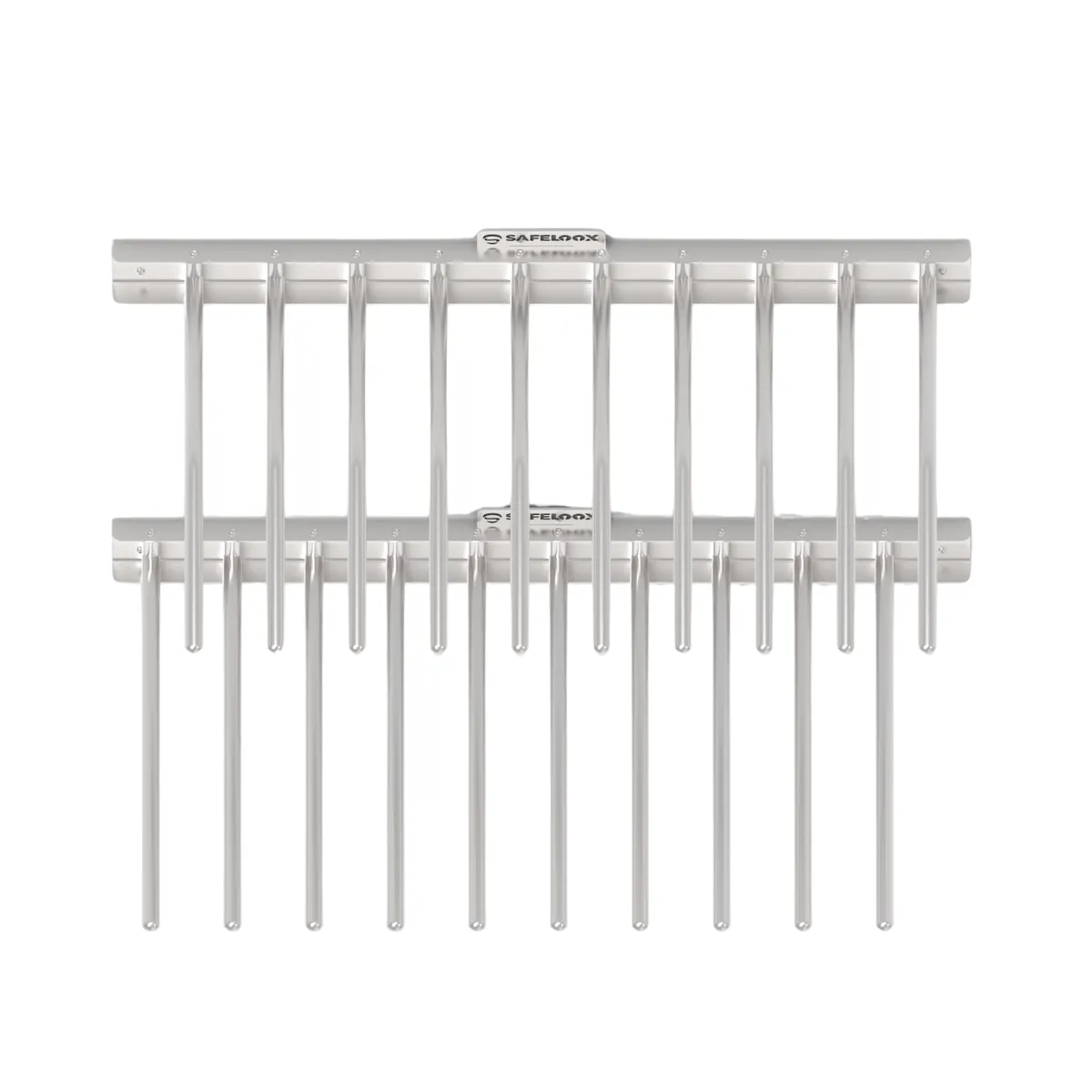 Wall-Mounted Swivel Apron Rack for 10 Tops & Skirts