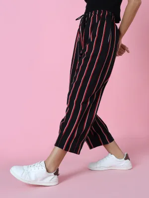 Women Black Straight Leg Trousers