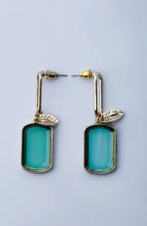 WOMEN EARRINGS - GREEN (WAJE23W-1005)