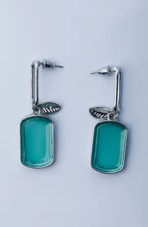 WOMEN EARRINGS - GREEN (WAJE23W-1007)